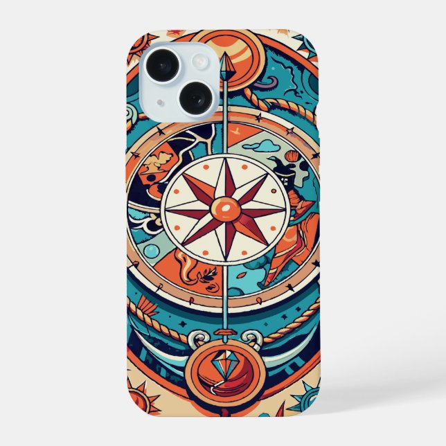 Celestial Compass Iphone Case (Back)