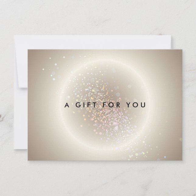 Celestial Confetti Glow Gold Gift Certificate (Front)