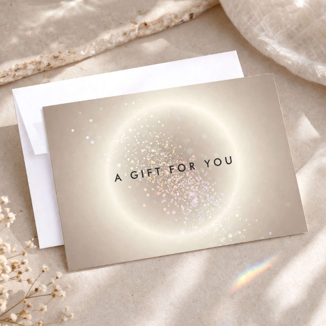 Celestial Confetti Glow Gold Gift Certificate (Creator Uploaded)