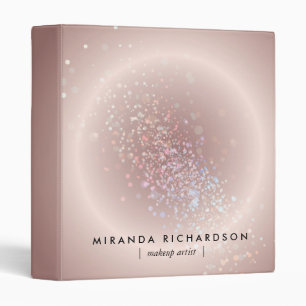 Celestial Confetti Glow Pink Binder