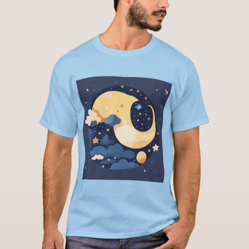 Celestial Confluence Tattoo _ Moonlit Strength T_Shirt