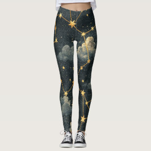Celestial Constellation Star Pattern (1) Leggings