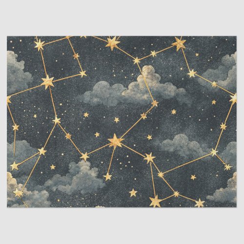 Celestial Constellation Star Pattern (1) Tissue Paper