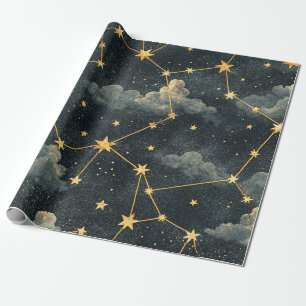 Celestial Constellation Star Pattern (1) Wrapping Paper