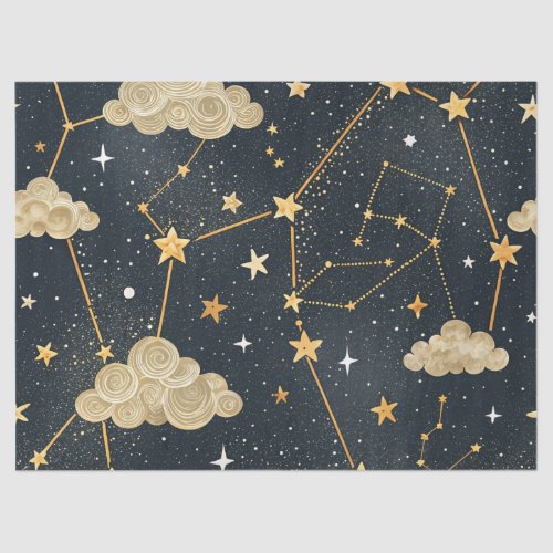Celestial Constellation Star Pattern (2) Tissue Paper