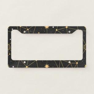 Celestial Constellation Star Pattern (3) License Plate Frame