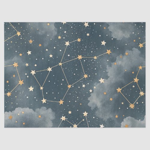 Celestial Constellation Star Pattern (4) Tissue Paper