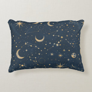 Celestial Constellation - Starry Night (1) Accent Pillow