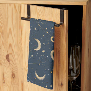 Celestial Constellation - Starry Night (1) Kitchen Towel