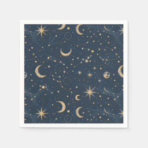 Celestial Constellation - Starry Night (1) Napkins