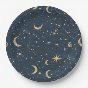 Celestial Constellation - Starry Night (1) Paper Plates