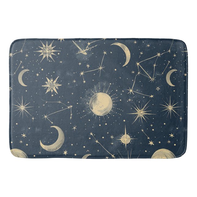 Celestial Constellation - Starry Night (3) Bath Mat (Front)