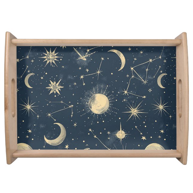 Celestial Constellation - Starry Night (3) Serving Tray (Front)