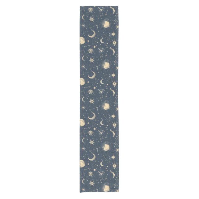 Celestial Constellation - Starry Night (3) Short Table Runner (Front)