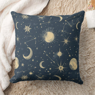 Celestial Constellation - Starry Night (3) Throw Pillow