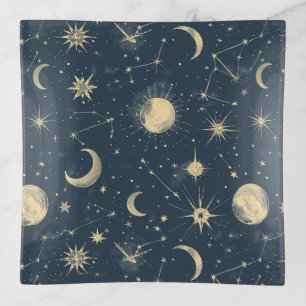 Celestial Constellation - Starry Night (3) Trinket Tray