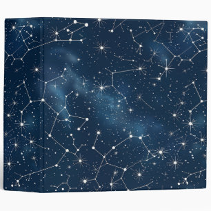 Celestial Constellation - Starry Night (4) 3 Ring Binder