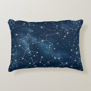 Celestial Constellation - Starry Night (4) Accent Pillow