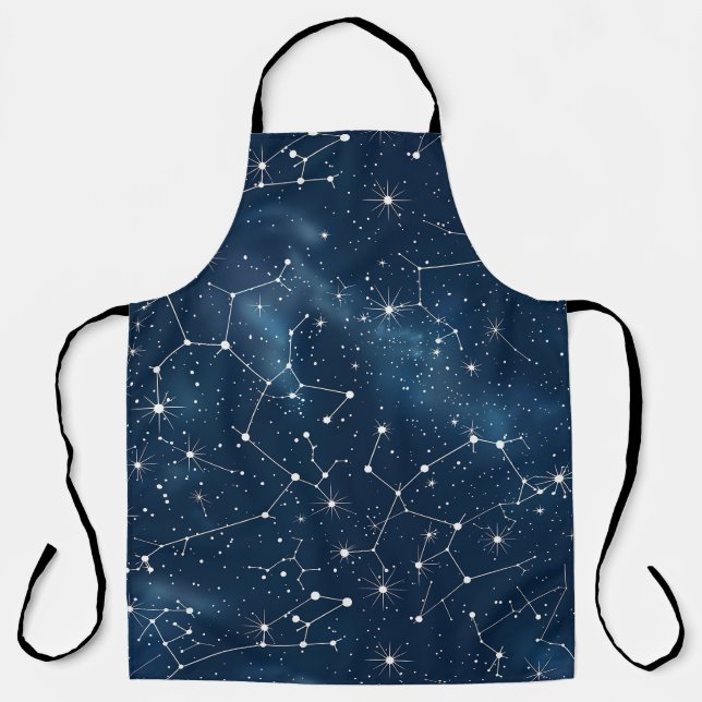 Celestial Constellation - Starry Night (4) Apron (Front)