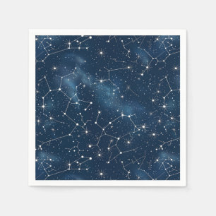 Celestial Constellation - Starry Night (4) Napkins