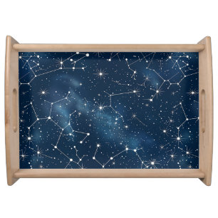 Celestial Constellation - Starry Night (4) Serving Tray