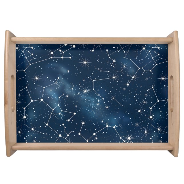 Celestial Constellation - Starry Night (4) Serving Tray (Front)
