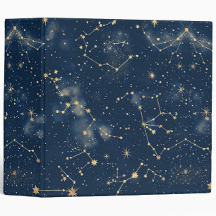 Celestial Constellation - Starry Night (5) 3 Ring Binder