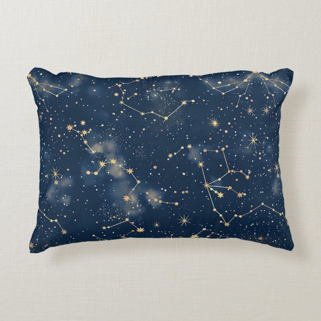 Celestial Constellation - Starry Night (5) Accent Pillow (Front)