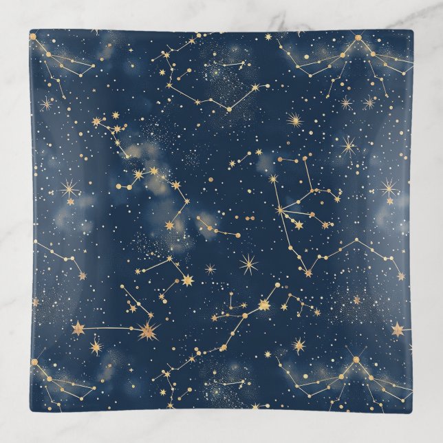 Celestial Constellation - Starry Night (5) Trinket Tray (Front)