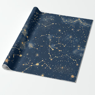 Celestial Constellation - Starry Night (5) Wrapping Paper