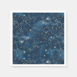 Celestial Constellation - Starry Night (6) Napkins