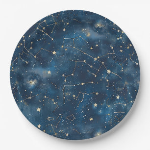 Celestial Constellation - Starry Night (6) Paper Plates