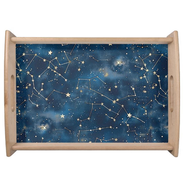 Celestial Constellation - Starry Night (6) Serving Tray (Front)