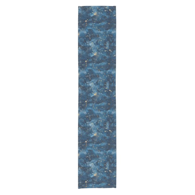 Celestial Constellation - Starry Night (7) Short Table Runner (Front)