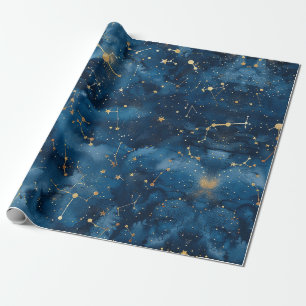 Celestial Constellation - Starry Night (7) Wrapping Paper