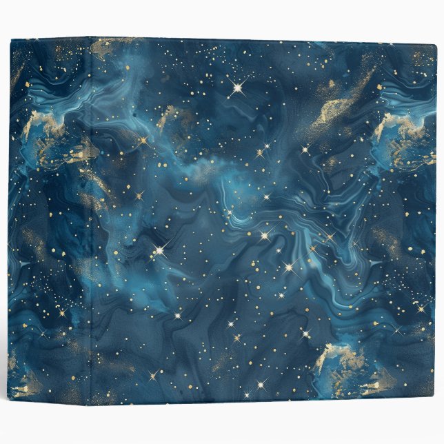 Celestial Constellation - Starry Night (8) 3 Ring Binder (Front/Spine)