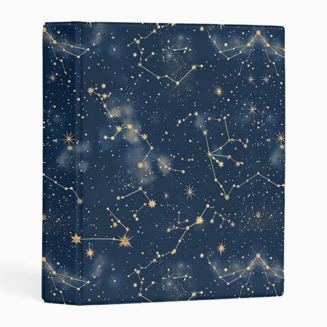 Celestial Constellation - Starry Night Mini Binder (Front/Spine)