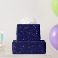 Navy Midnight Blue Star Cosmic Constellation Gift Wrap Tissue Paper 5x  Sheets Dark Blue Sky Celestial Starry Tissue Paper Gift Wrapping 