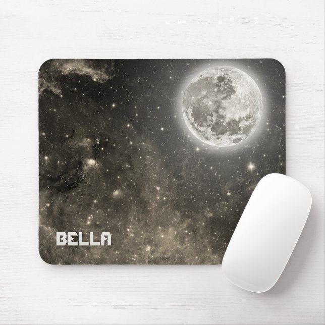 Celestial Cosmic Galaxy Pattern Mouse Pad (With Mouse)