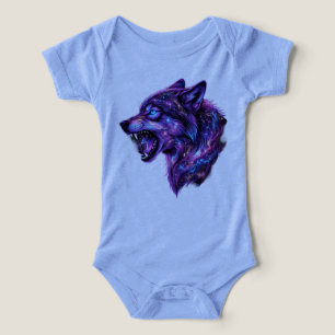 Celestial Cosmic Galaxy Wolf Roar Graphic T-Shirt Infant T-shirt