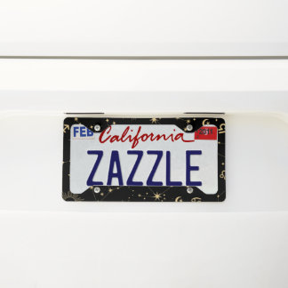 Celestial Cosmic Stars License Plate Frame