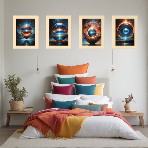 Celestial Cosmos into Wall Art Sets