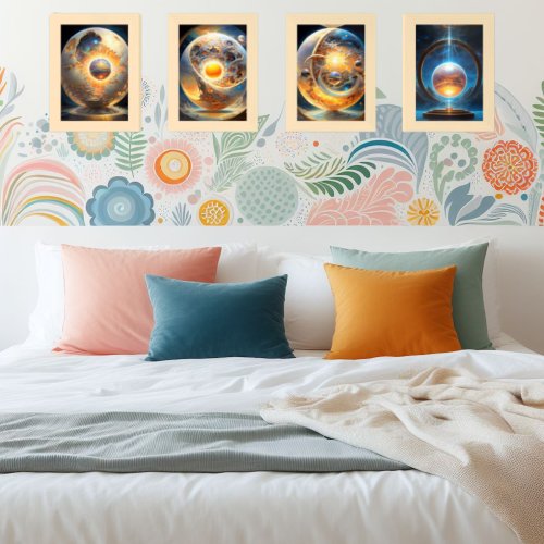 Celestial Cosmos Wall Art Sets