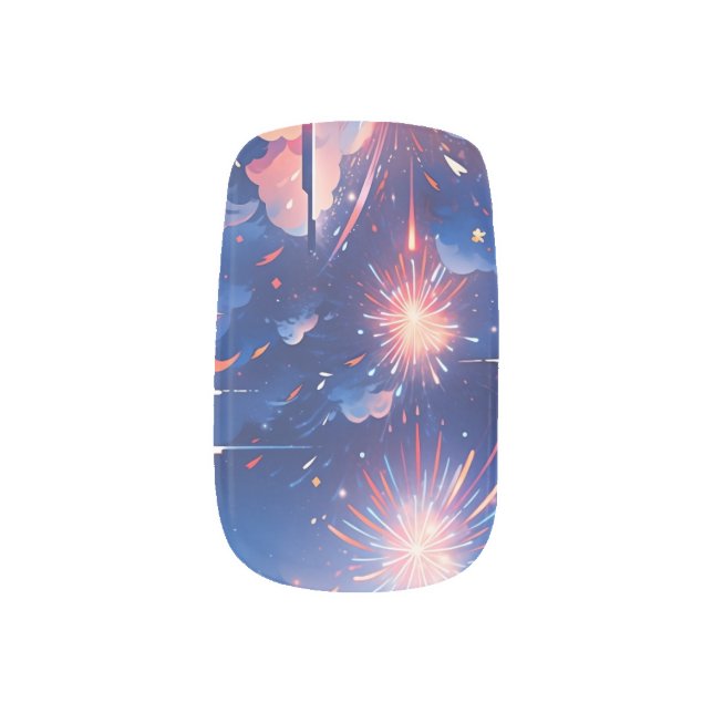 Celestial Countdown Minx Nail Art (Left Thumb)