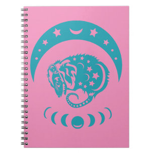 Celestial Crecent Moon Possum Whimsical Nature Notebook