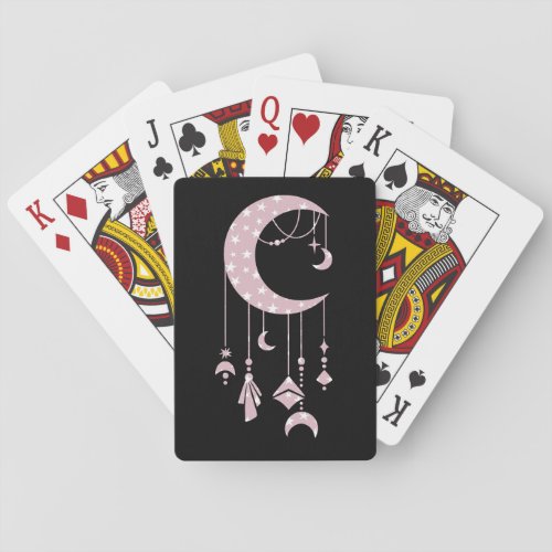 Celestial Crescent Moon Classic Playing Cards