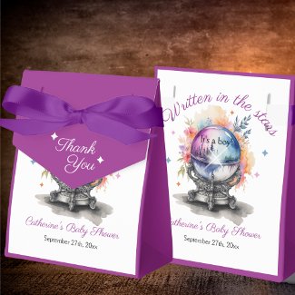 Celestial Crystal Ball Astrology Baby Shower