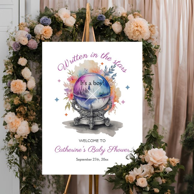 Celestial Crystal Ball Astrology Baby Shower  Foam Board (Creator Uploaded)