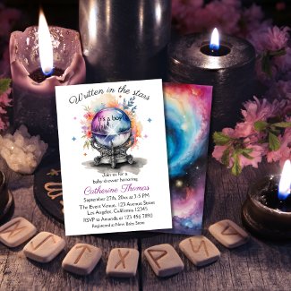 Celestial Crystal Ball Astrology Baby Shower