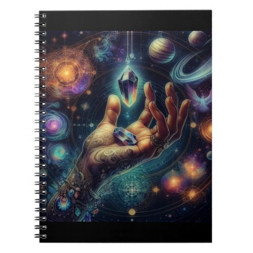 Celestial Crystal in the Palm Galaxy Spacy  Notebook